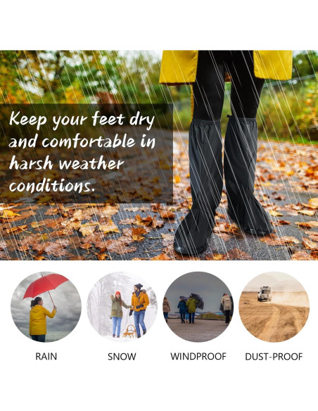 Cubierta de Zapato Impermeable IwIeIaIrI 2XL Antideslizante