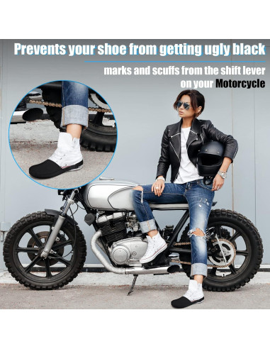 Tallew 2 Piezas Protector de Zapatos de Motocicleta Unisex