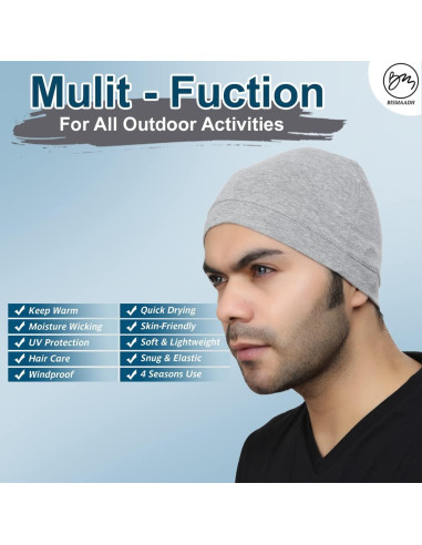 Forro de Casco de Algodón BISMAADH - Control de Sudor 2 Piezas