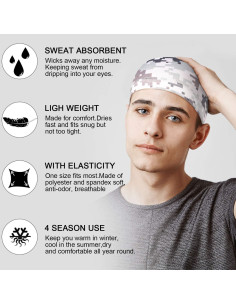 Gorro Enfriador Geyoga Unisex Calavera Absorbente de Sudor 2