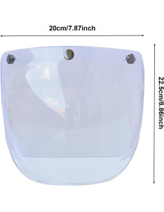 Visera de Burbuja Reicyfang para Casco de Motocicleta UV 2