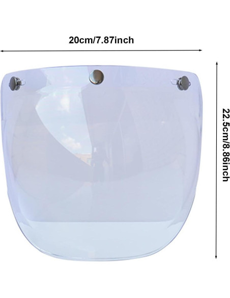 Visera de Burbuja Reicyfang para Casco de Motocicleta UV