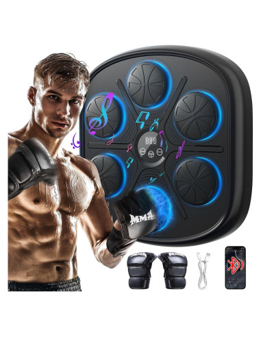 Máquina de Boxeo Musical ITEFDTUTNE con Guantes y Bluetooth