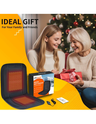 Funda de Asiento Calentada CARSHION 54x45 cm con Control de Calor