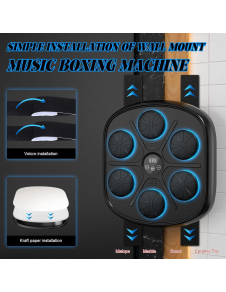 Máquina de Boxeo Musical ITEFDTUTNE con Guantes y Bluetooth