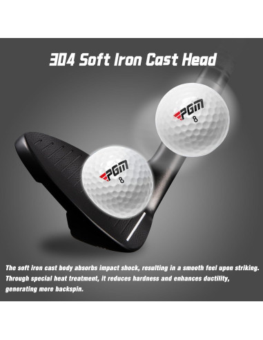 Wedge de Golf PGM 72 Acero Inoxidable Antideslizante