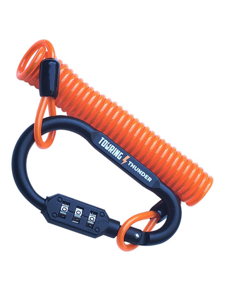 Candado para Casco Touring Thunder con Cable de 1.83m Antirrobo