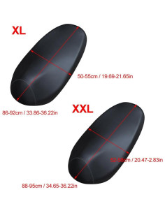 Funda de Asiento de Motocicleta YOUNICE XXL Negra Impermeable 2