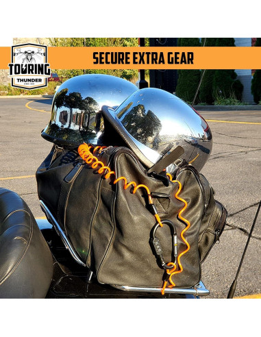 Candado para Casco Touring Thunder con Cable de 1.83m Antirrobo