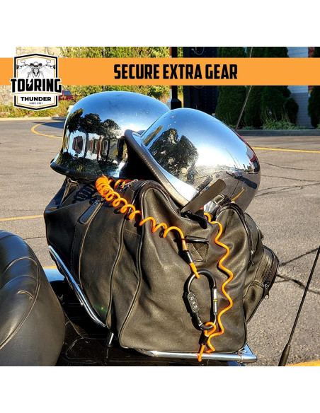Candado para Casco Touring Thunder con Cable de 1.83m Antirrobo