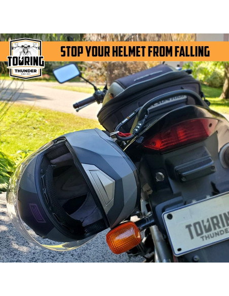 Candado para Casco Touring Thunder con Cable de 1.83m Antirrobo