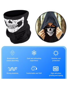 3 Máscaras Balaclava Calavera Transpirables XZSXSL para Motocicleta 2