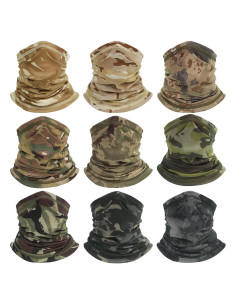 Gaiter de Cuello Refrigerante Multifuncional Camuflaje Bosque