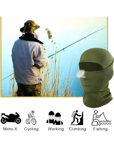 2Pack Balaclava Máscara Facial UV Protección Solar Unisex