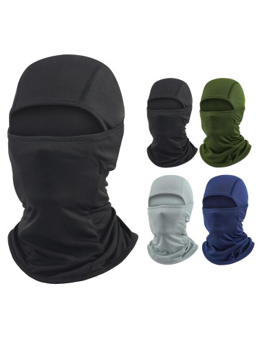 Paquete de 4 Máscaras Balaclava UV Verano Unisex - Transpirables