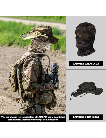 Balaclava Camo CAMOTER Unisex para Esquí y Caza UV