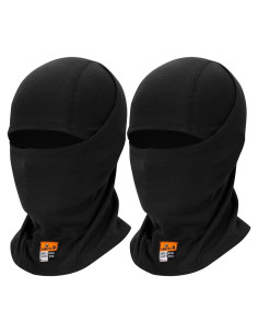 Pasamontañas FR LANLFY Ligero Unisex Negro 2 Pcs