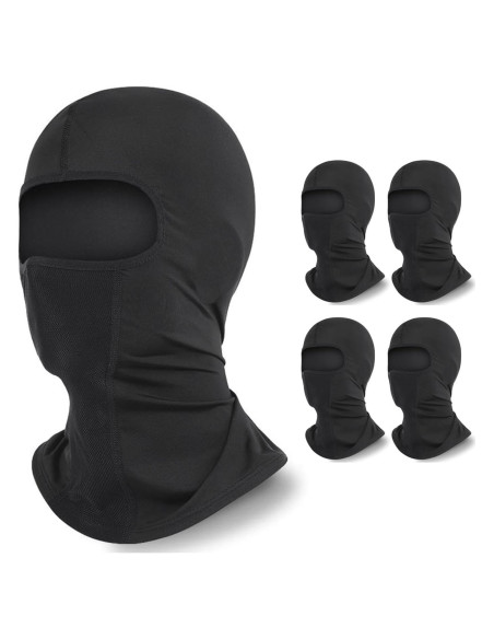 Paquete de 4 Máscaras Balaclava UV 50+ Transpirables Hombres Mujeres