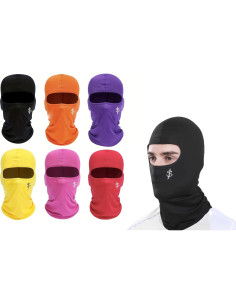 Balaclava Multifuncional Rojo Rosa para Ciclismo y Esquí 2