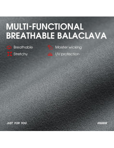 Máscara Balaclava Invierno LONGLONG 2 Piezas Gris Unisex 2