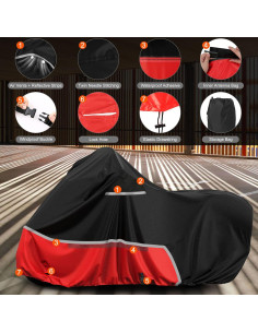 Cubierta de motocicleta Sportuli para Harley Davidson Touring Limited 2