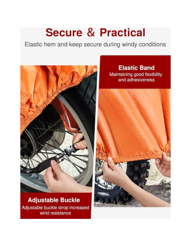 Funda para Motocicleta Puroma 3XL Impermeable con Reflectores