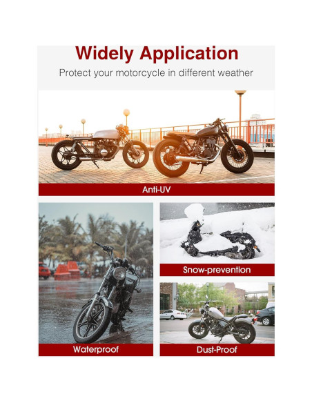 Funda para Motocicleta Puroma 3XL Impermeable con Reflectores