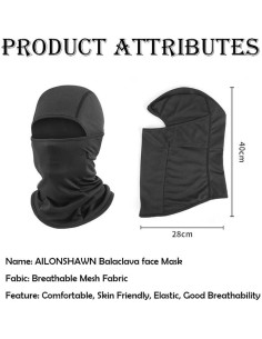 Máscara Balaclava de Esquí Unisex Verde - Protección Solar UV 2