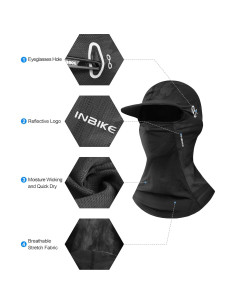 INBIKE Máscara Balaclava UV Transpirable Camuflaje 2