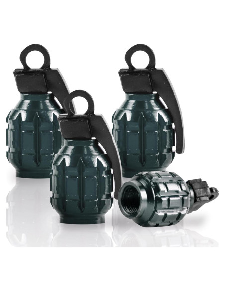 Tapa de Válvula de Neumático SINGARO, Aluminio Impermeable 4PCS