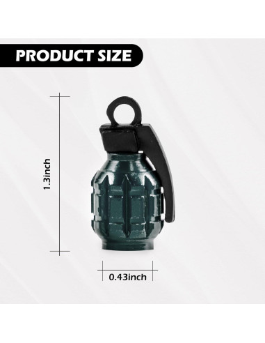 Tapa de Válvula de Neumático SINGARO, Aluminio Impermeable 4PCS