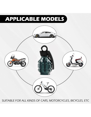 Tapa de Válvula de Neumático SINGARO, Aluminio Impermeable 4PCS