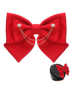 Moño para Casco de Motocicleta Marsrut Rojo - Adorno Ligero