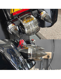 Lentes de Señal de Giro Trasero Harley BOSYCY TN-2054 Ahumadas 2