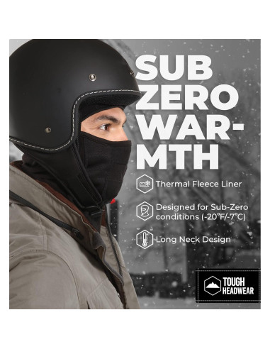 Balaclava de forro polar Tough Headwear para clima frío