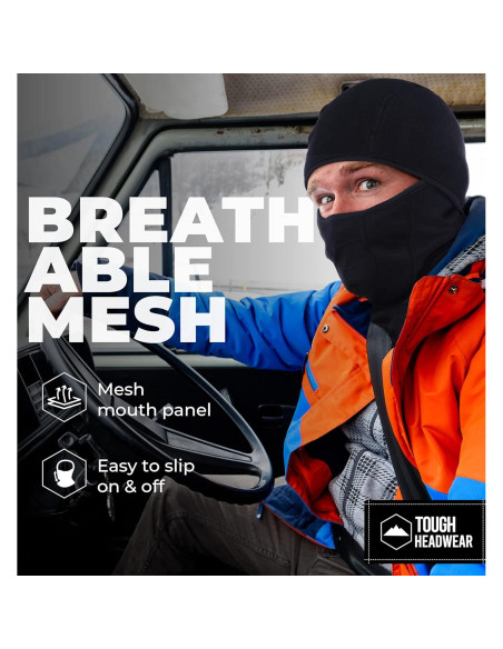 Balaclava de forro polar Tough Headwear para clima frío