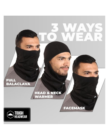 Balaclava de forro polar Tough Headwear para clima frío