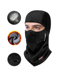 Máscara Balaclava Unisex Pidien para Clima Frío - Negra