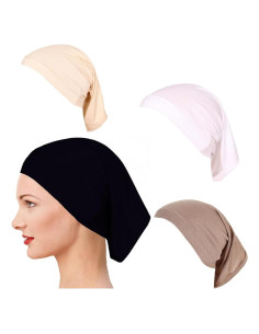 Gorro Hijab Elástico Yeieeo para Mujeres - Bufanda Transpirable 1/2/4 Piezas