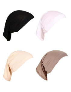Gorro Hijab Elástico Yeieeo para Mujeres - Bufanda Transpirable 1/2/4 Piezas 2