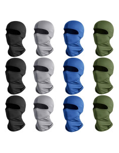 Wheebo 12 Piezas Balaclava Gaiter de Cuello UV para Hombres y Mujeres