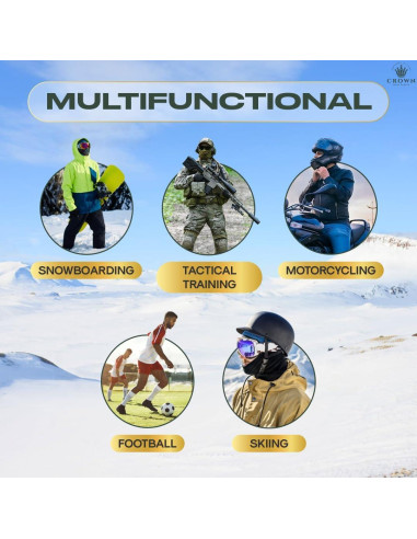 Máscara Balaclava Táctica Unisex Dañada Verde - Invierno y Verano