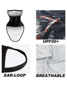 Mascarilla Bandana Obacle Unisex con Bucles y Gaiter Cuello 2