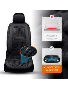 Funda de Asiento de Coche Sojoy con Cojín de Gel 116.84x50.8cm 2