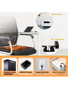Cojín de Asiento Calentable MAXCOM CP-01 USB 43x43 cm 2