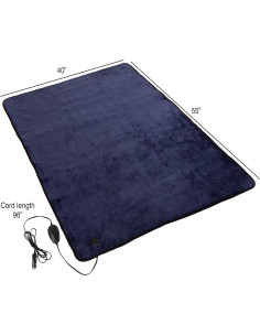 Manta Eléctrica para Automóvil Stalwart 12V Azul - 3 Calores 2