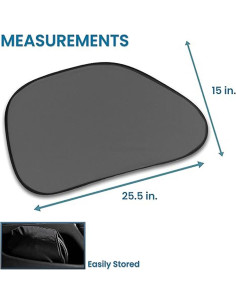 Pantalla Sombreado Lateral Zento Deals - Bloqueo UV 64.8x38.1cm 2