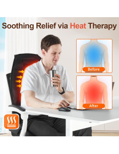 Cojín de Masaje con Calor Comrelax 1.5kg, Vibración y Enfriamiento 2