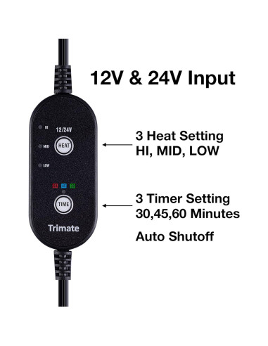 Manta Calentadora Eléctrica Trimate 139.7x101.6cm 3 Calores