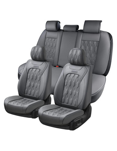 Cubierta de Asiento de Coche Coverado SCU009 Gris Relieve